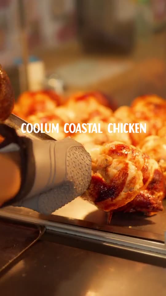 Roast chickens at Coolum Coastal Chicken